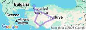 11 Day Merhaba Turkey Tour Map