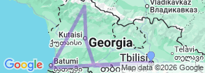 11 Day Discover Georgia Tour Package Map