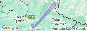 5 Day Unforgettable Tusheti Tour Map