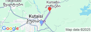 TOUR FORM KUTAISI  TO MESTIA Map