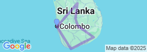 07 Days of Sri Lankan Splendor with Star-Class Hotels, Dining, and Breakfast Included Map