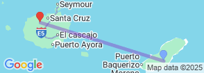 5 Days Galapagos Island Hopping: San Cristobal & Santa Cruz Map