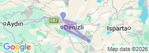 Pamukkale-Laodicea-Kaklik Cave-Salda Lake Private Full Day Transfer Services Map