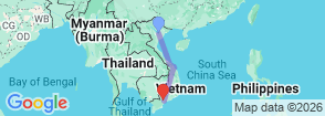 7 Days Vietnam Essential Tour Map