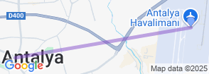 Antalya Airport Transfer Transfer from Antalya (Old City, Lara, Kundu, Kaleiçi) to Hotel One Way Map