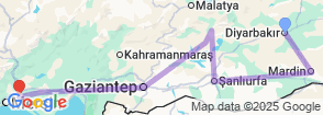 7 Day Greater Anatolia Tour Map