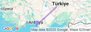 2 Days Cappadocıa Tour from Alanya Map