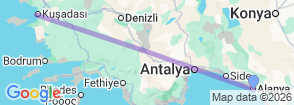 2 Days Ephesus & Sirince Tour from Alanya Map