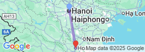 Hanoi to Ninh Binh Luxury Small Group Day Tour with Hoa Lu Tam Coc Cycling Map