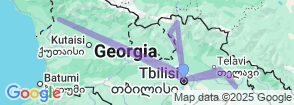 Tour in Georgia 5 days (Group tour) Map