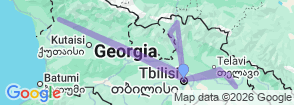 Tour in Georgia 5 days (Group tour) Map
