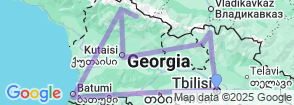 Georgia in different colors 10 days (Group tour ) Map