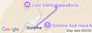 Cappadocia Hot Air Balloon Tour from Göreme Map