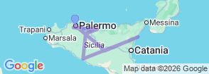 7 Days Magnificent Sicily Tour Packages Map
