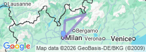 Bernina Express Tour Swiss Alps & St Moritz From Milan Map