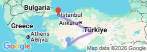 7 Day Antalya Cappadocia Istanbul Turkey Holiday Vacation Package Map