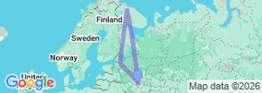 Russia With Nothern Light 10 Day 9 Night Tour Packages Map