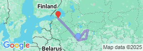 15 Days 2 Capitals+ Golden Ring in Russia Tour Packages Map
