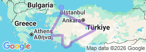12 Days Explore Turkey Tour From Istanbul Map