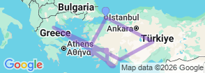 12 Days Explore Turkey Tour From Istanbul Map