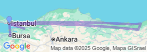 19 Day Istanbul and Black Sea Trabzon Package Tour Map