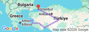 9 Day Kusadasi to Ephesus Pamukkale Antalya & Cappadocia Tour Package Map