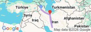 11 Days Iran Package Tour Map