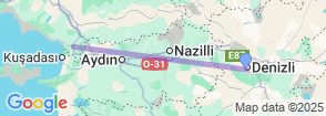 Daily Ephesus & Sirince Village Tour from Denizli Map