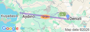 Daily Ephesus & Sirince Village Tour from Denizli Map