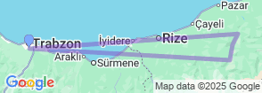 Elevit Tour From Trabzon Map