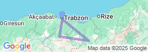 Eastern Black Sea Tour, 3 Days Starts from Trabzon Map