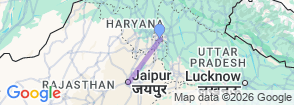 From New Delhi: Same Day Jaipur Tour By Car Map