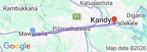 4 Day Ceylon Backpacker Tour Map