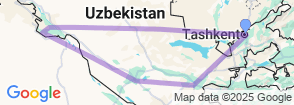 Uzbekistan – Classic tour 2025 Map
