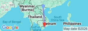 8 days Essential Vietnam package tour Map