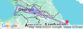 Georgia - Azerbaijan Map