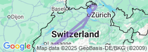 7 Day Swiss Chacolate Waterfall And Glaciers Map