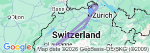7 Day Swiss Chacolate Waterfall And Glaciers Map