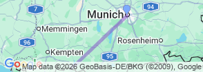 8 Day Self Drive Bavarian Royalty & Nature Tour Map