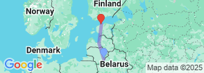 8 Day New Year in the Baltics Map