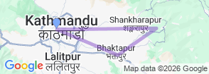 Nagarkot Hiking Tour Nepal Sunrise and Mountain View Experience Map