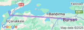 Daily Gallipoli Tour from Bursa Map