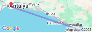 Daily Aspendos & Perge Tour from Alanya Map
