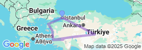 Turkey Discovery Tour: 9 Days for Students & Young Travelers Map