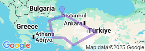 12 Days Turkey Student Tour Map