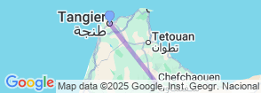 Chefchaouen private full day excursion from Tangier Map