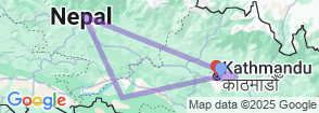 Family holidays to Nepal Map