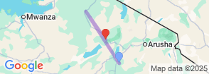 5 Days Tarangire Serengeti and Ngorongoro Map