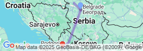 7 Days Belgrade Zlatibor Montenegro Tour Map