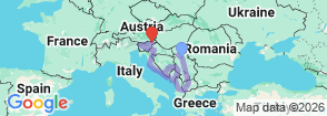 13 Days Yugoslavia Long Tour Map